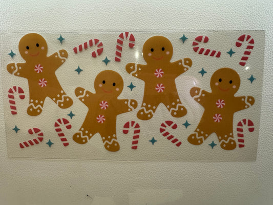 Gingerbread And Candy Canes Decal