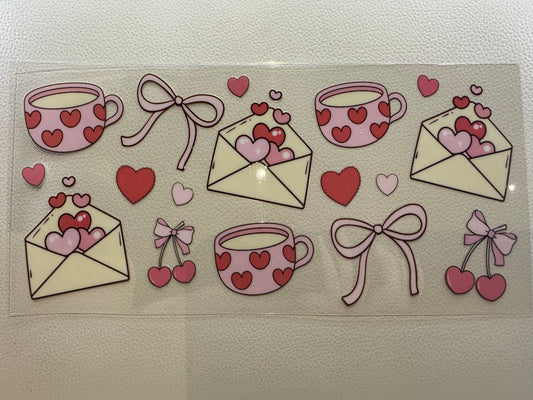 Bows And Hearts Decal